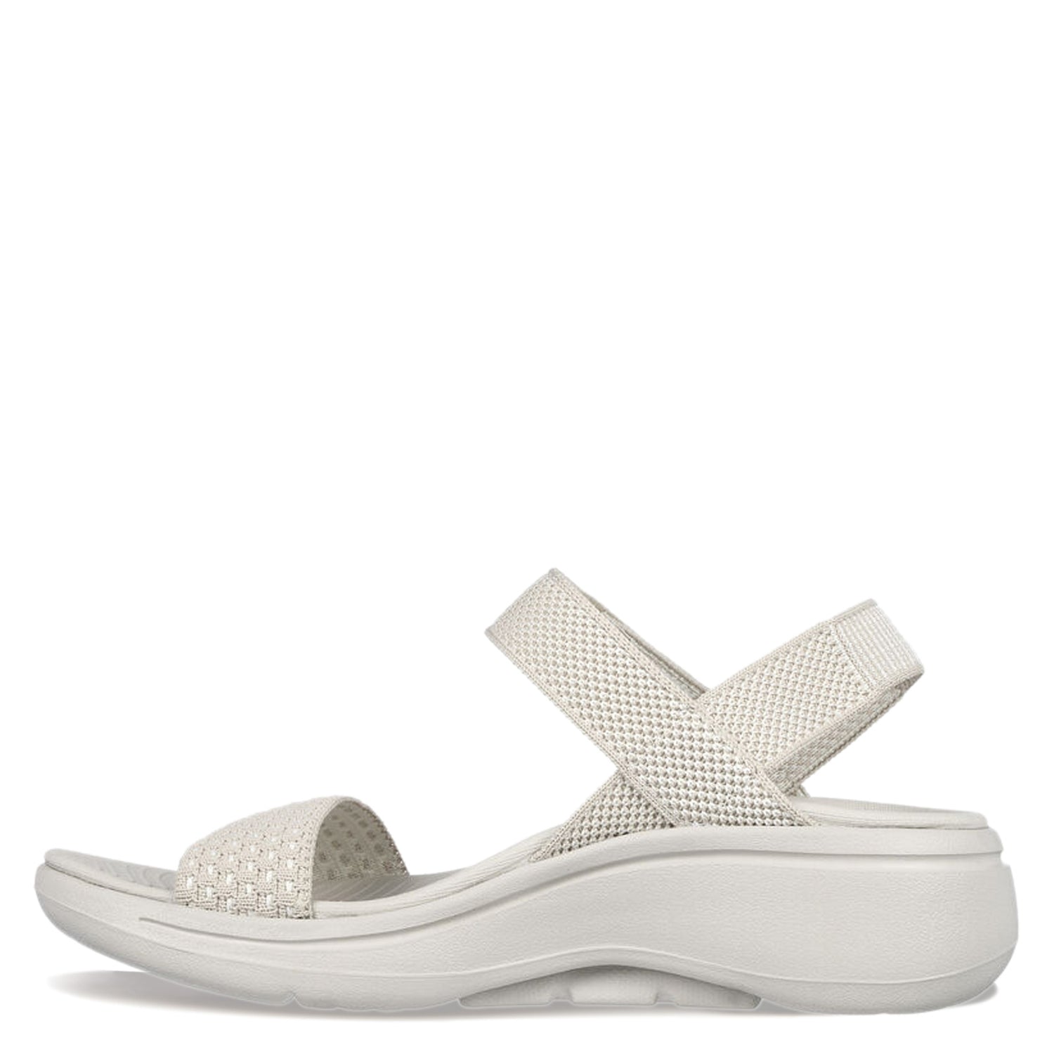 Peltz Shoes  Women's Skechers GO WALK Arch Fit - Polished Sandal NATURAL 140264-NAT