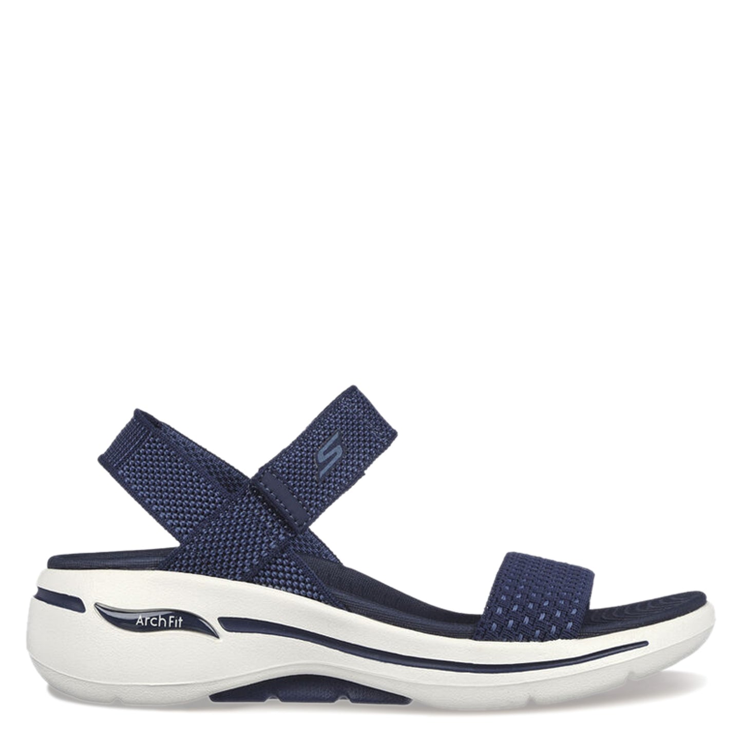 Peltz Shoes  Women's Skechers GO WALK Arch Fit - Polished Sandal NAVY 140264-NVY