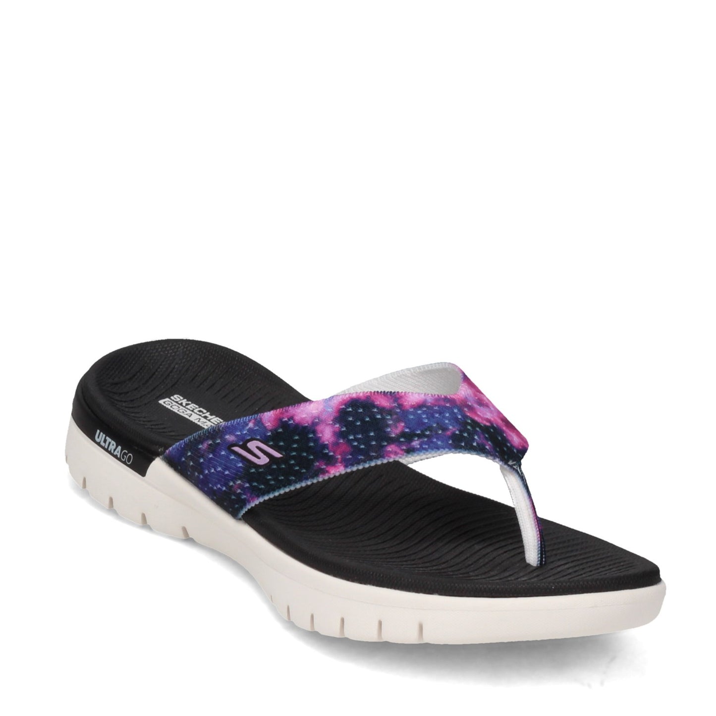 Peltz Shoes  Women's Skechers On the GO Flex - High Spirits Sandal BLACK MULTI 140282-BKMT