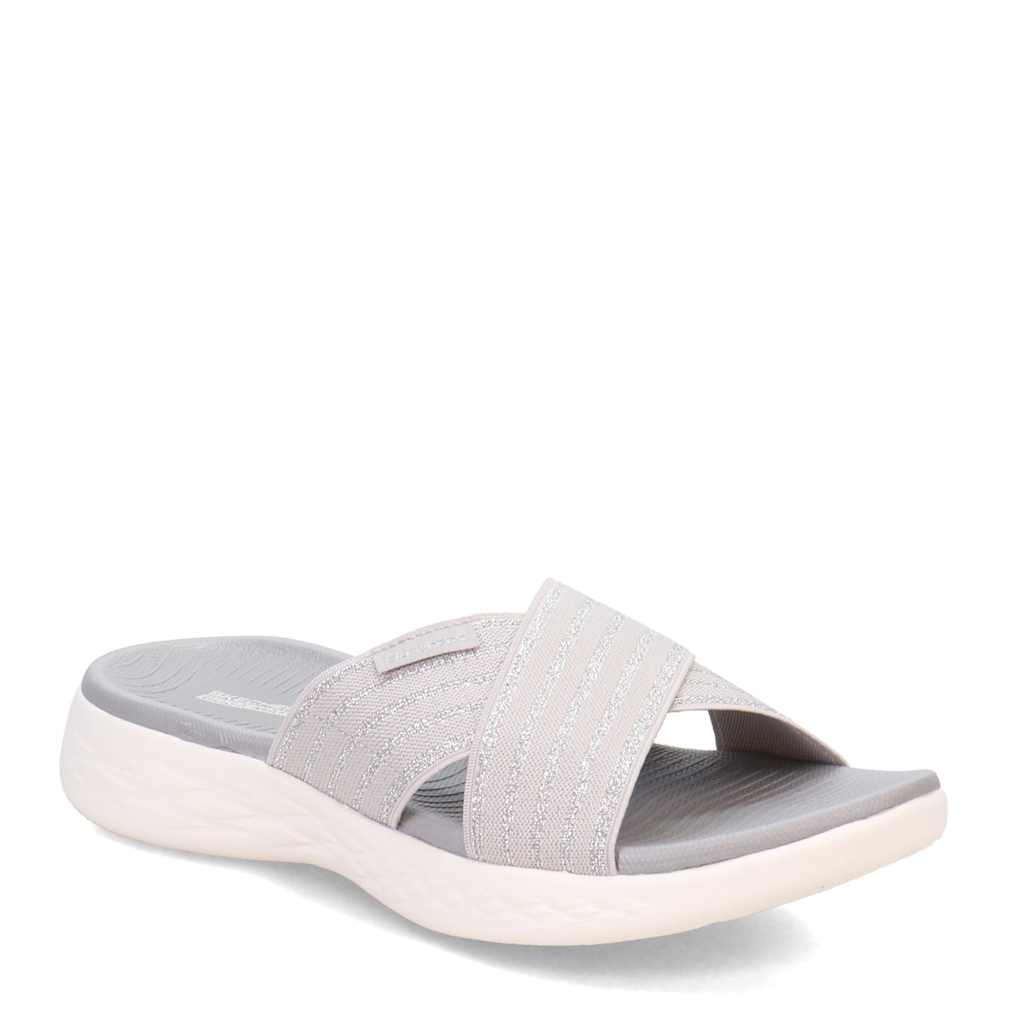 Peltz Shoes  Women's Skechers On the GO 600 - Stunning Sandal GRAY 140740-GRY