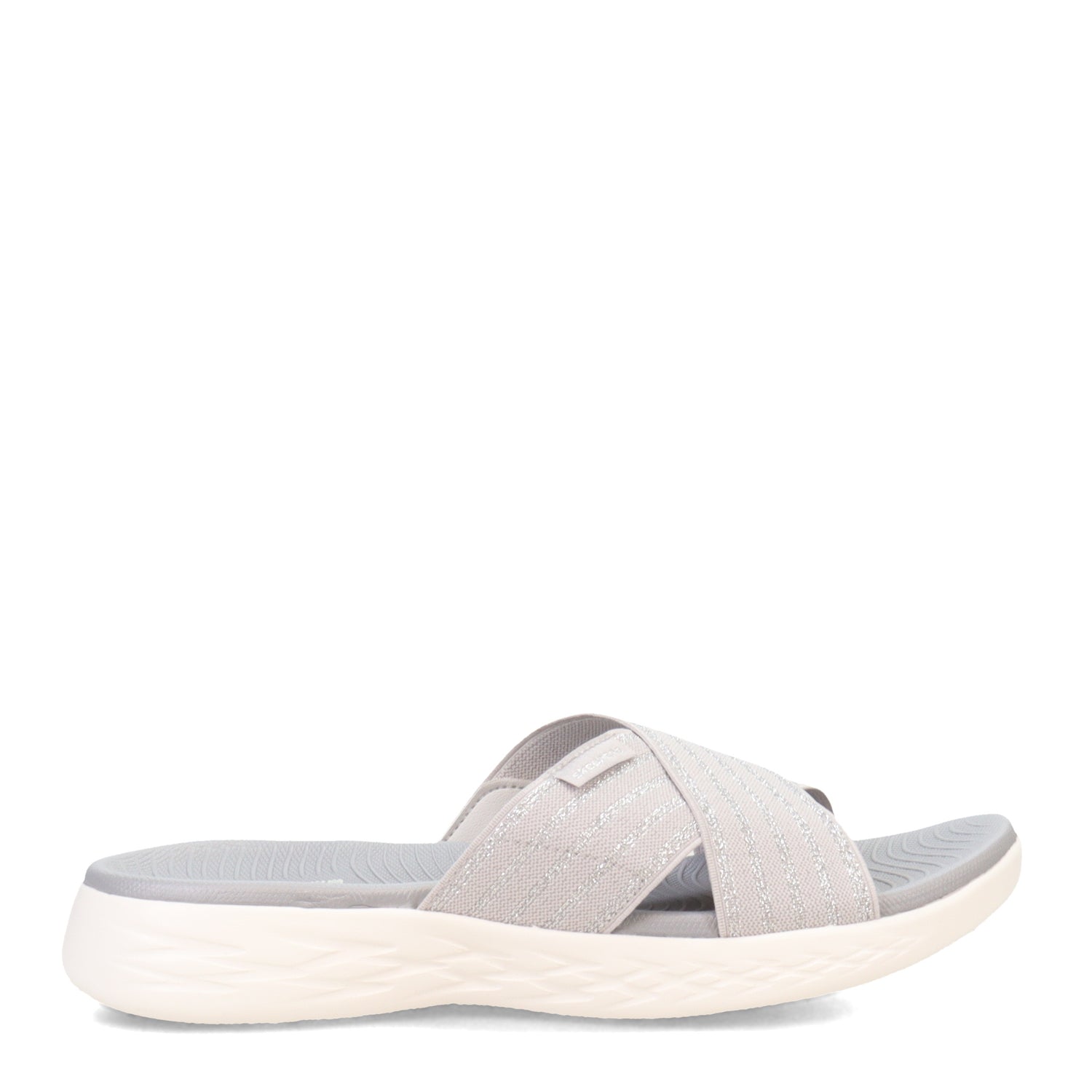 Peltz Shoes  Women's Skechers On the GO 600 - Stunning Sandal GRAY 140740-GRY