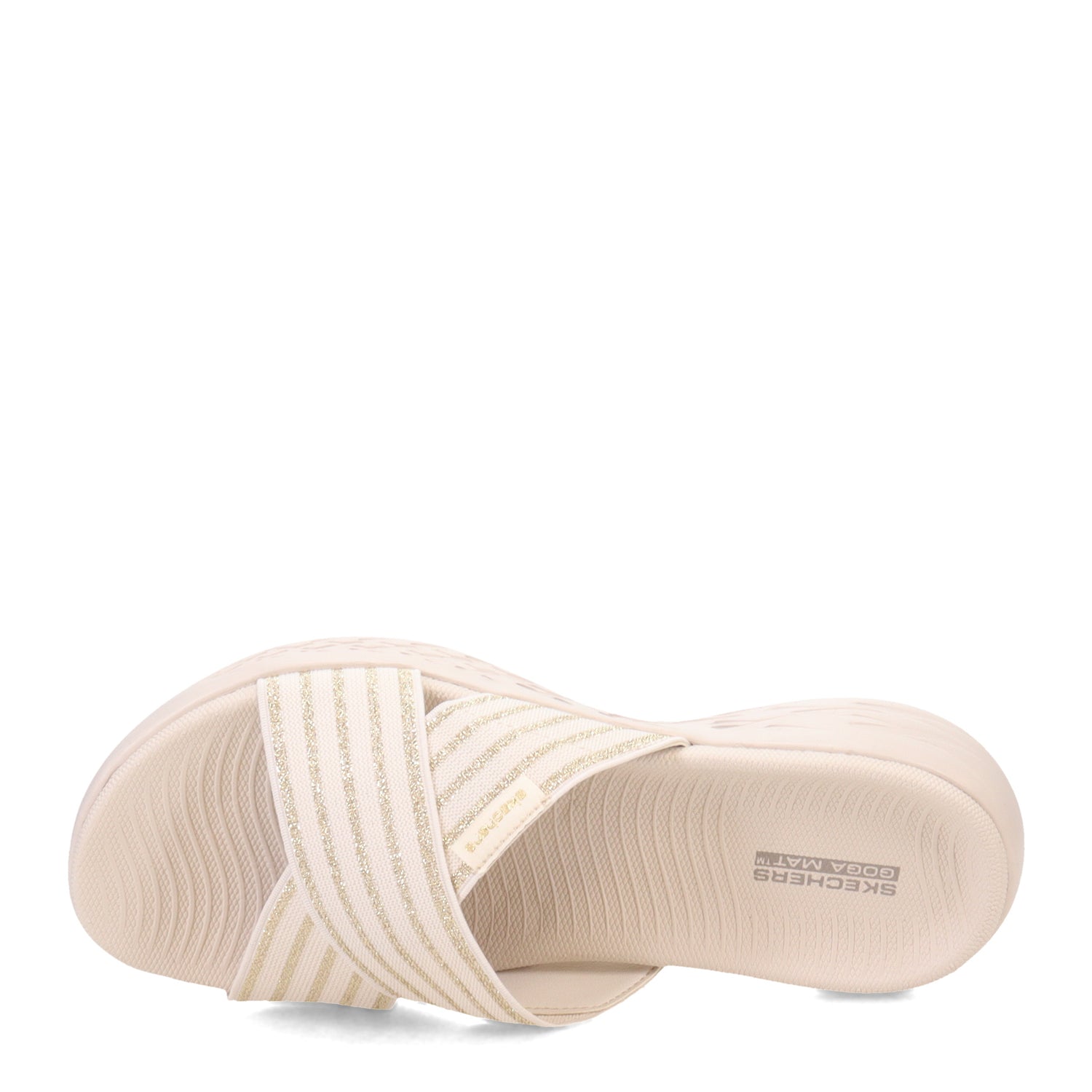 Peltz Shoes  Women's Skechers On the GO 600 - Stunning Sandal NATURAL 140740-NAT
