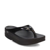 Peltz Shoes  Women's Oofos OOmega OOlala Sandal BLACK 1410-BLACK