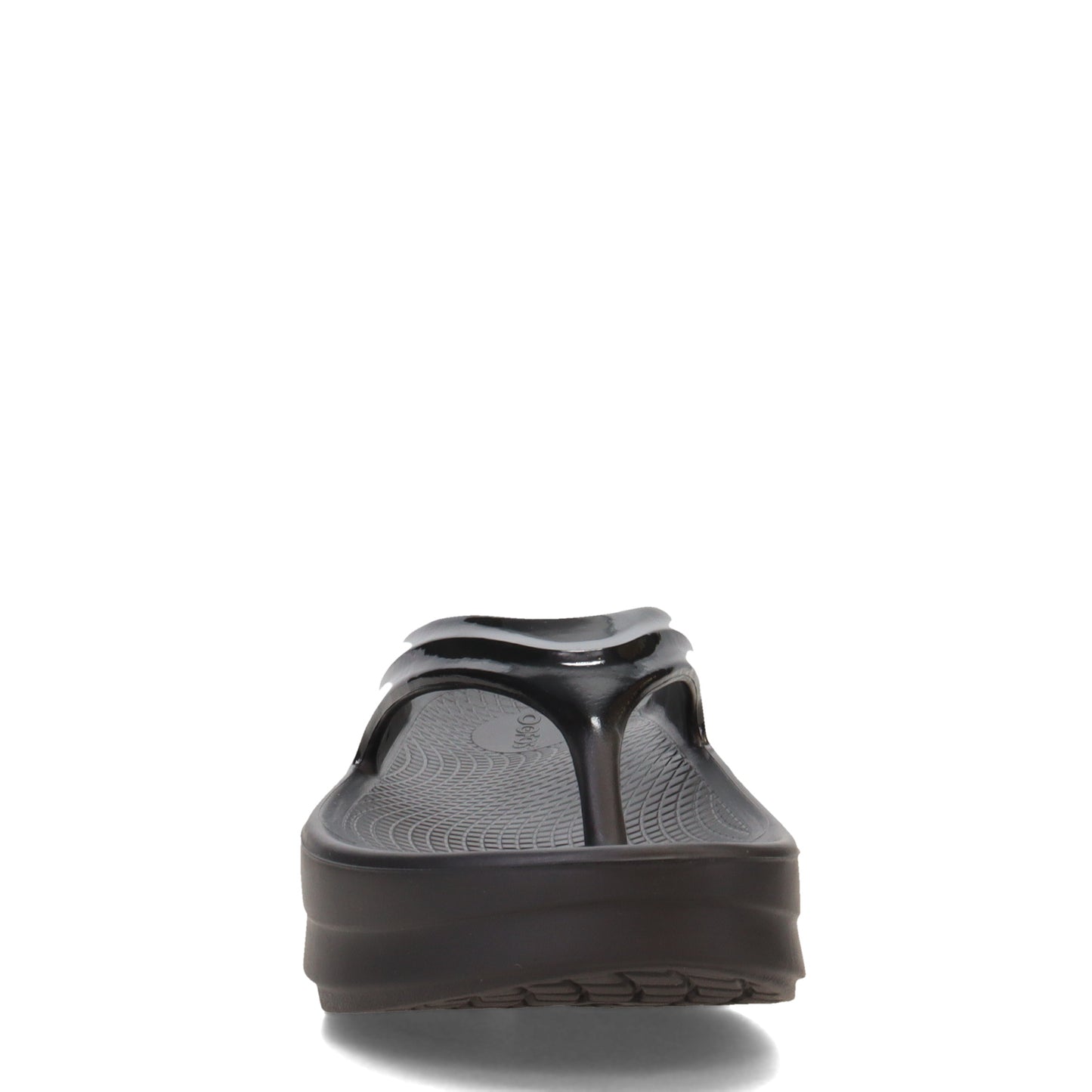 Peltz Shoes  Women's Oofos OOmega OOlala Sandal BLACK 1410-BLACK