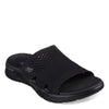 Peltz Shoes  Women's Skechers GO WALK FLEX - Elation Sandal BLACK 141425-BBK