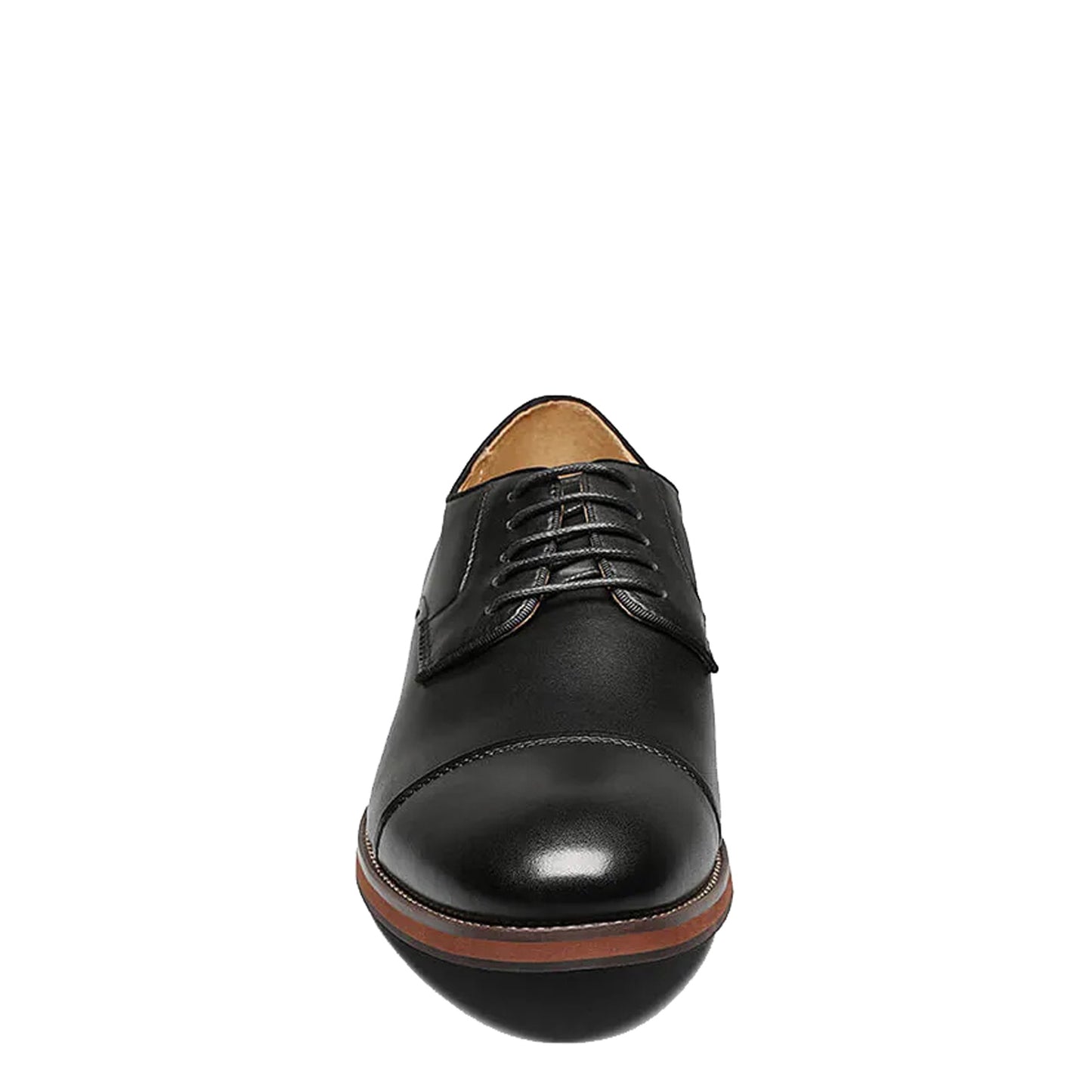 Peltz Shoes  Men's Florsheim Blaze Cap Toe Oxford BLACK 14199-001