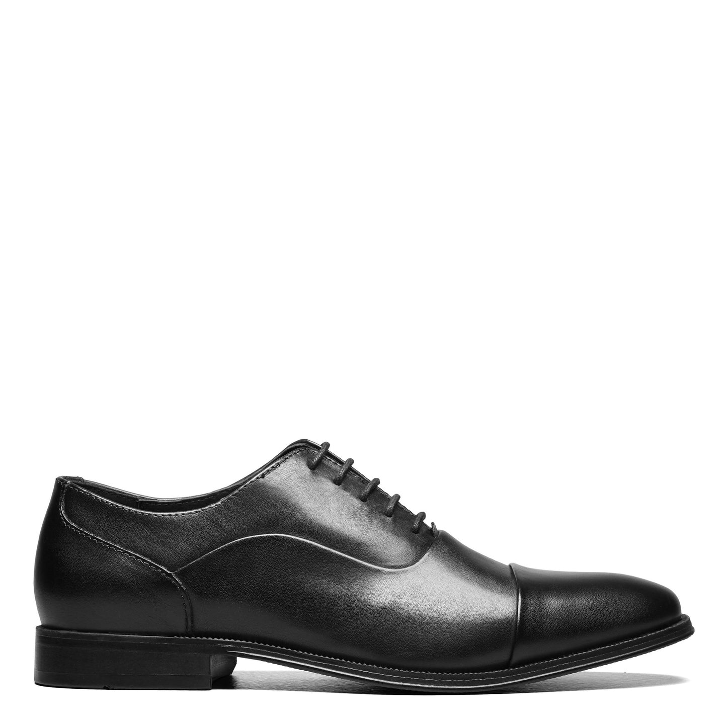 Peltz Shoes  Men's Florsheim Jetson Cap Toe Oxford BLACK 14250-001