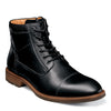 Peltz Shoes  Men's Florsheim Lodge Cap Toe Boot BLACK 14286-010