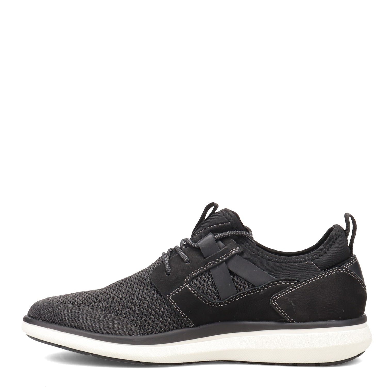 Peltz Shoes  Men's Florsheim Venture Knit Plain Toe Oxford BLACK 14315-001