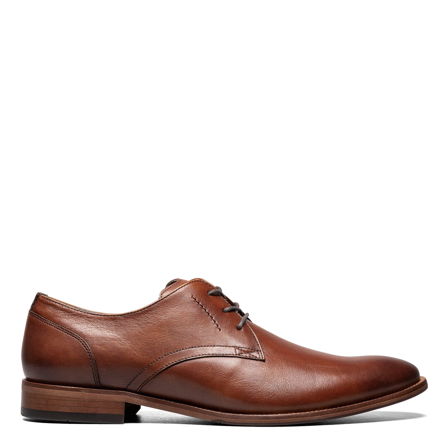 Peltz Shoes  Men's Florsheim Flex Plain Toe Oxford COGNAC 14318-221