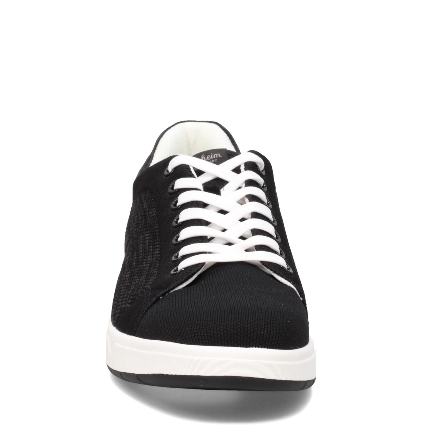 Peltz Shoes  Men's Florsheim Heist Knit Lace To Toe Sneaker BLACK 14354-001