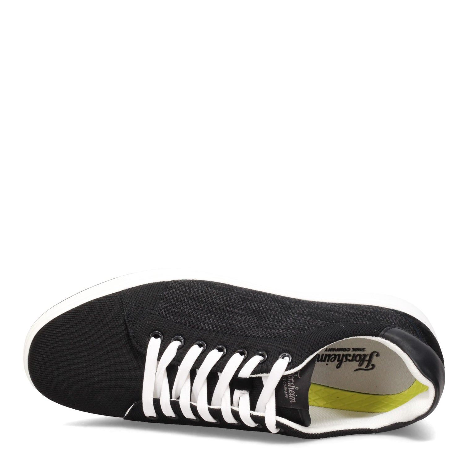 Peltz Shoes  Men's Florsheim Heist Knit Lace To Toe Sneaker BLACK 14354-001