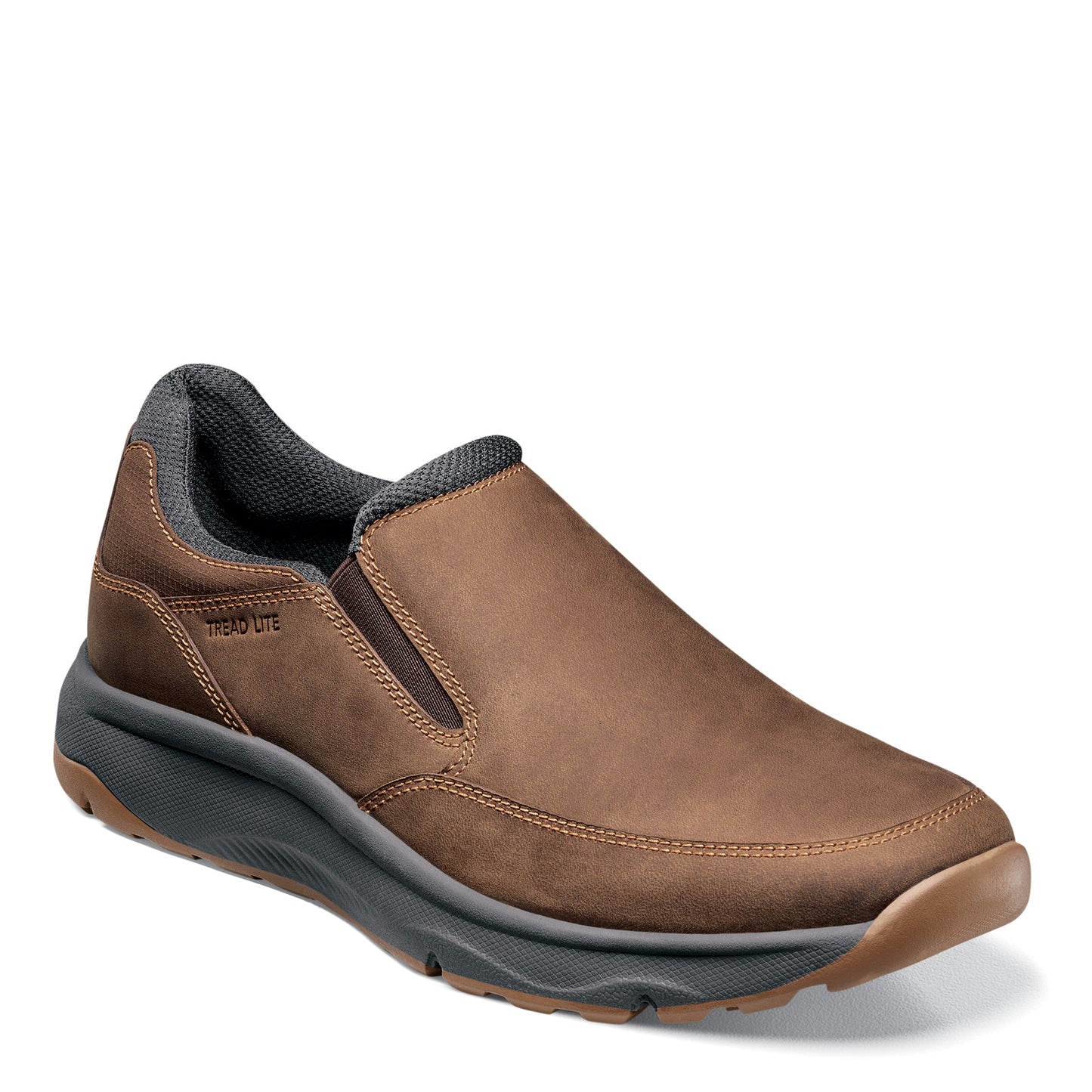 Peltz Shoes  Men's Florsheim Tread Lite Moc Toe Slip-On BROWN 14375-215