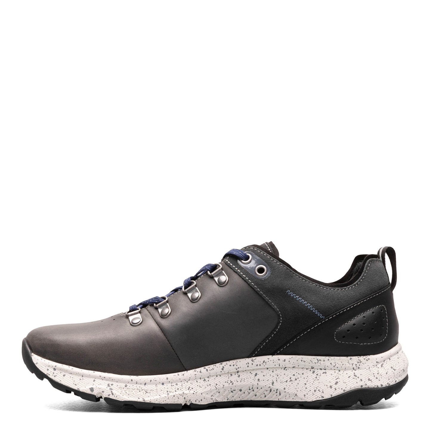 Peltz Shoes  Men's Florsheim Tread Lite Plain Toe Sneaker GREY LEATHER 14376-020