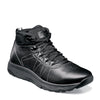 Peltz Shoes  Men's Florsheim Tread Lite Plain Hiker Boot BLACK TUMBLED LEATHE 14377-007