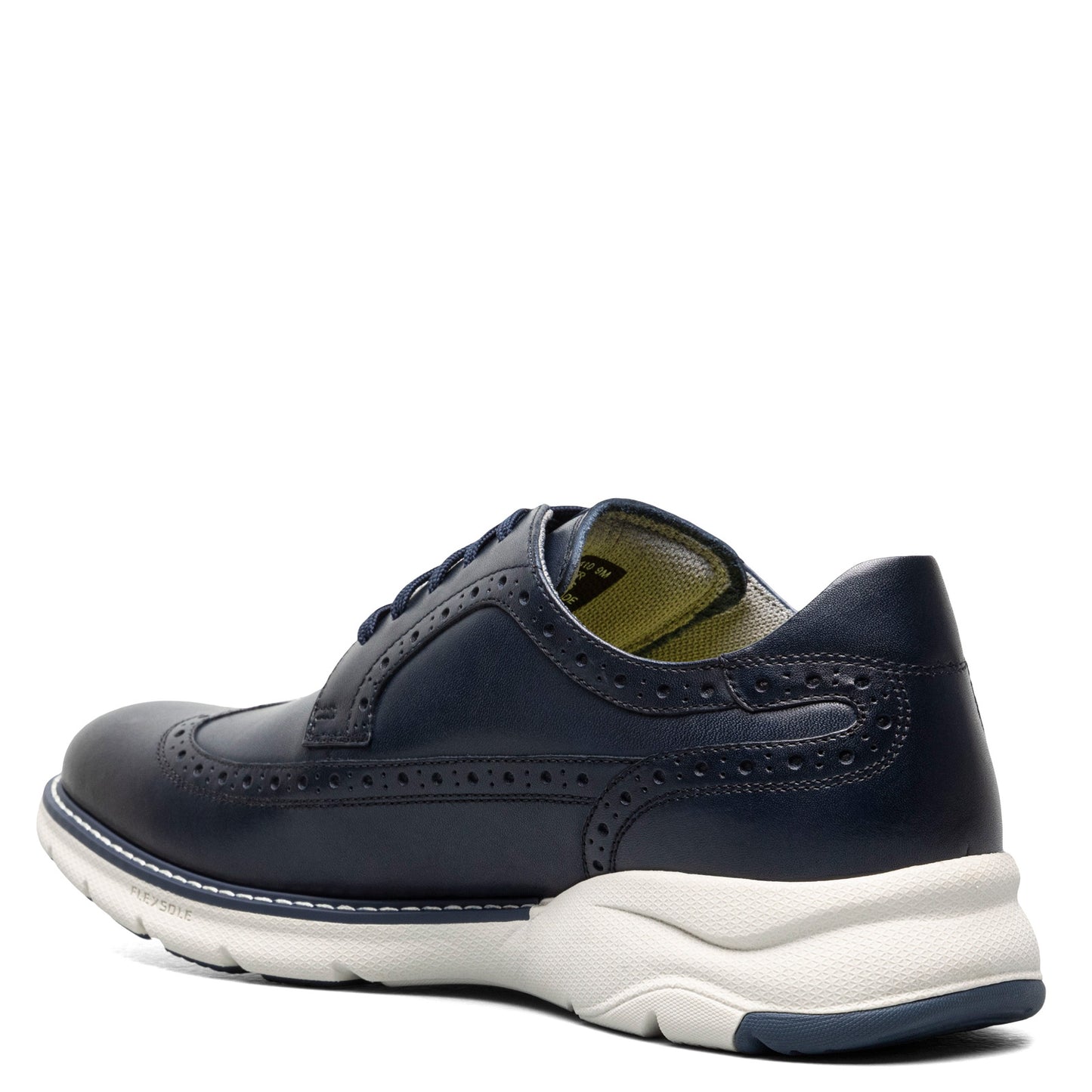 Peltz Shoes  Men's Florsheim Frenzi Wingtip Oxford NAVY 14381-410