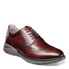 Peltz Shoes  Men's Florsheim Frenzi Wingtip Oxford BURGUNDY 14381-601
