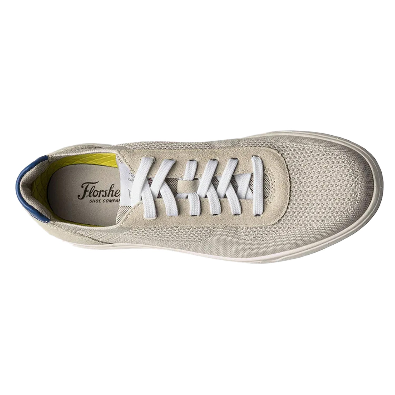 Peltz Shoes  Men's Florsheim Heist Knit Sneaker Ice 14387-108