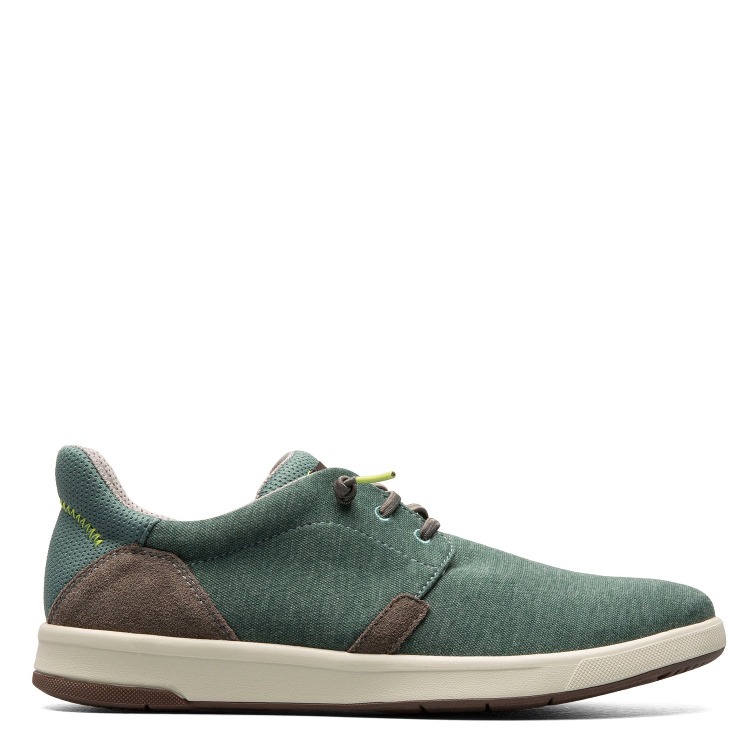 Peltz Shoes  Men's Florsheim Crossover Lace Slip-On Sneaker GREEN 14405-340