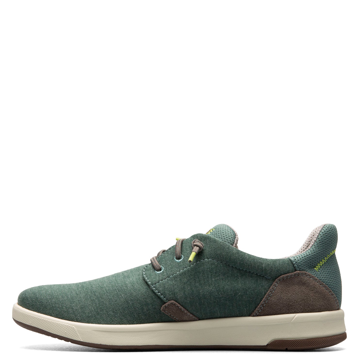 Peltz Shoes  Men's Florsheim Crossover Lace Slip-On Sneaker GREEN 14405-340