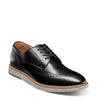 Peltz Shoes  Men's Florsheim Vibe Wingtip Oxford BLACK 14417-009