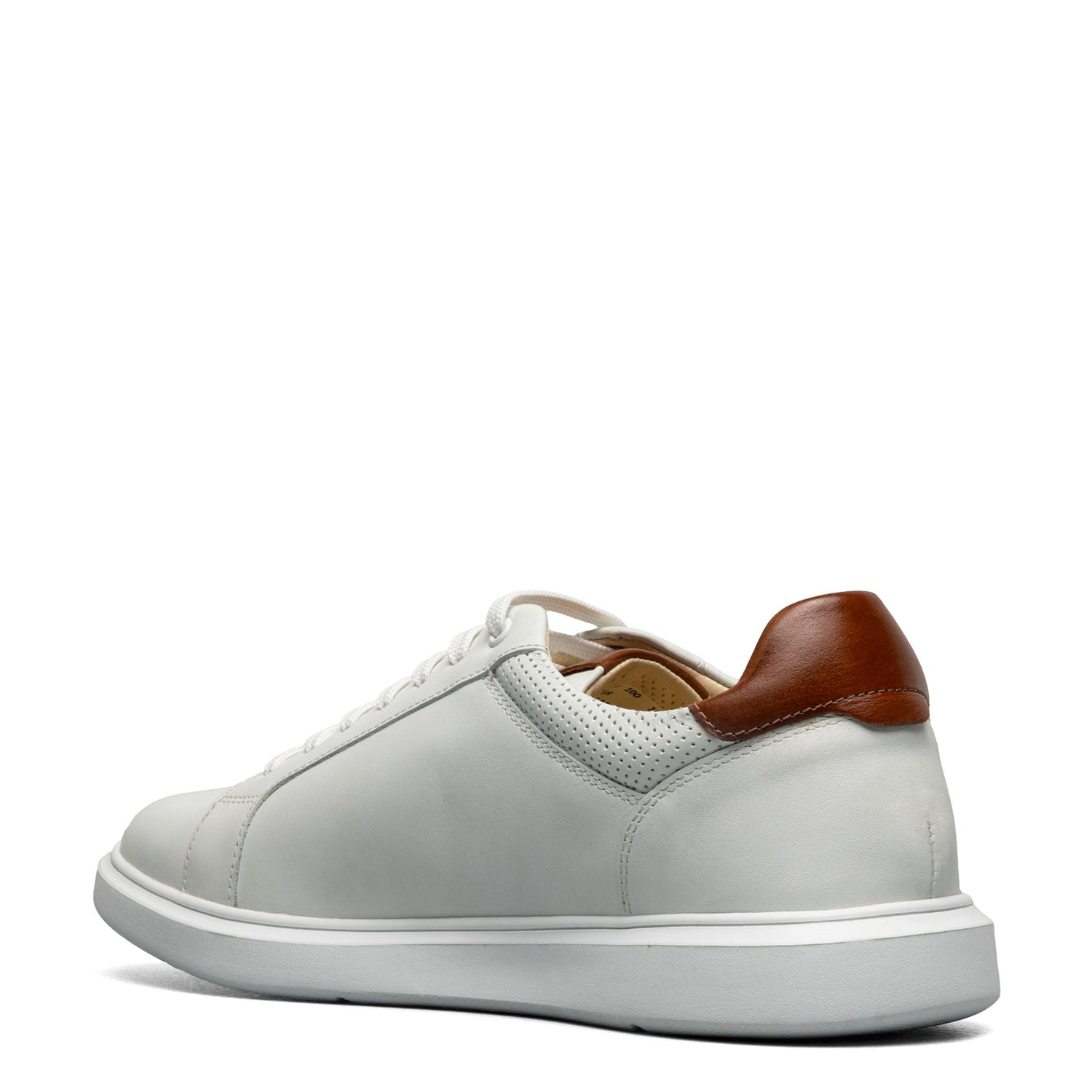 Peltz Shoes  Men's Florsheim Social Lace-Up Sneaker WHITE 14427-100