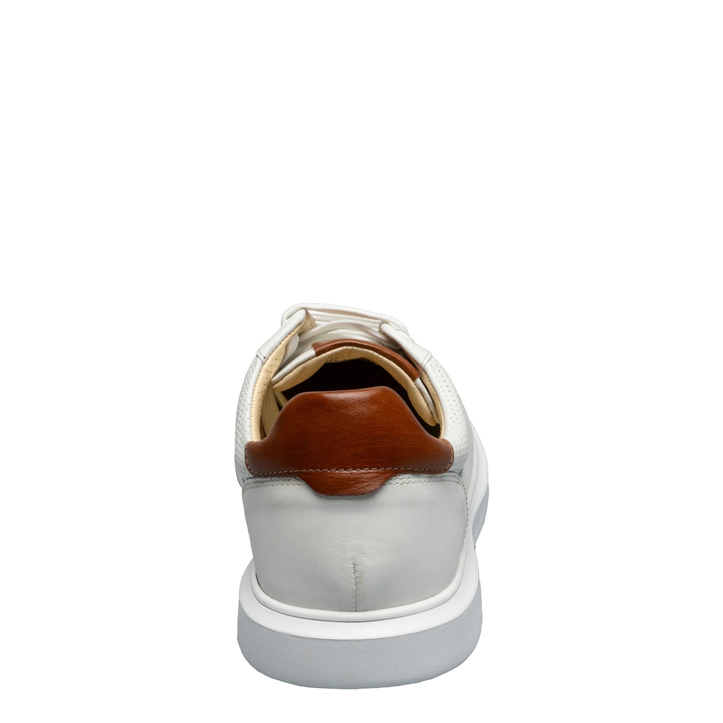 Peltz Shoes  Men's Florsheim Social Lace-Up Sneaker WHITE 14427-100