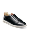 Peltz Shoes  Men's Florsheim Social Lace-Up Sneaker BLACK/WHITE SOLE 14427-111