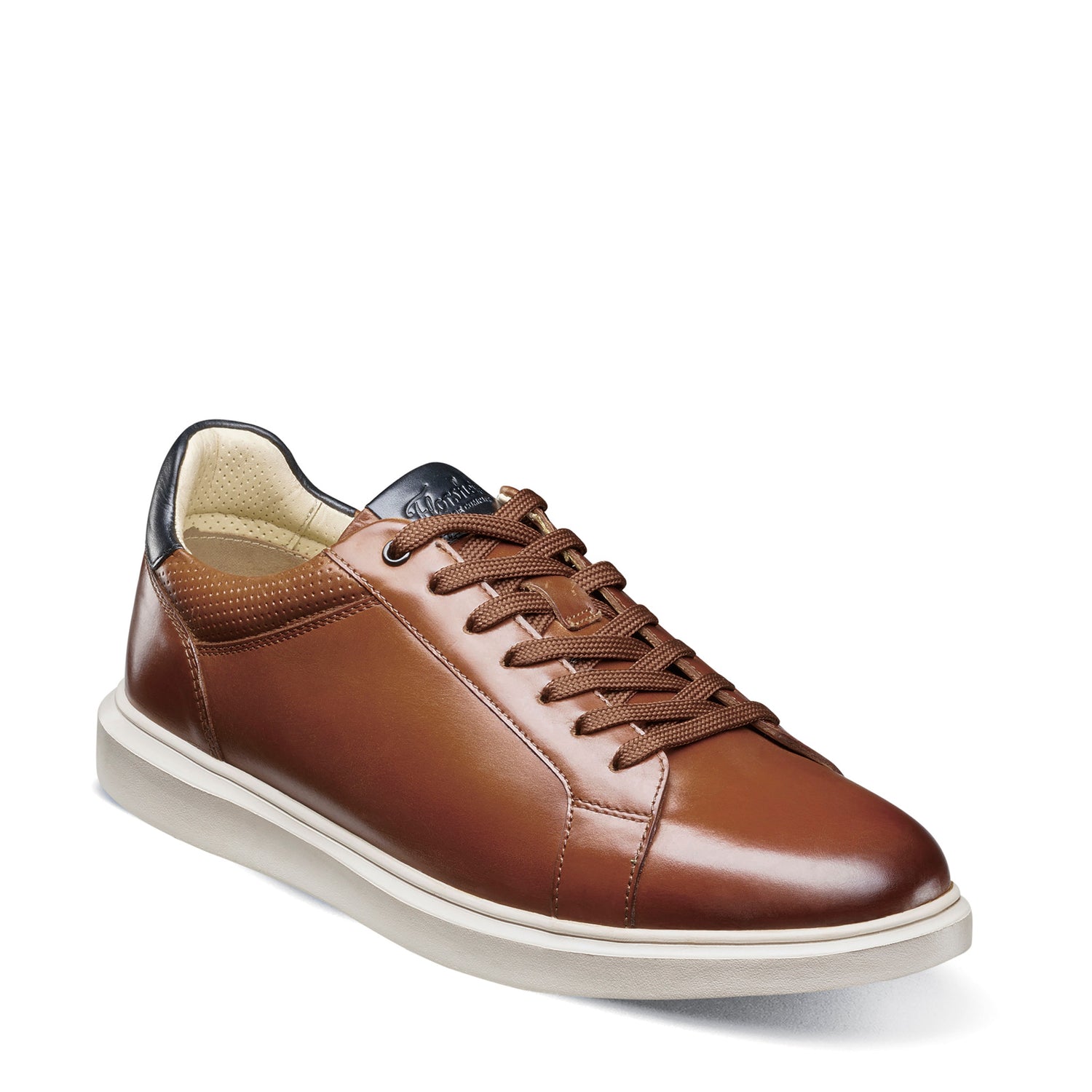 Peltz Shoes  Men's Florsheim Social Lace-Up Sneaker COGNAC 14427-229