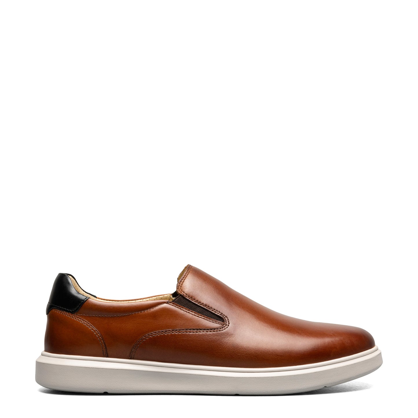Peltz Shoes  Men's Florsheim Social Plain Toe Slip-On COGNAC 14428-229