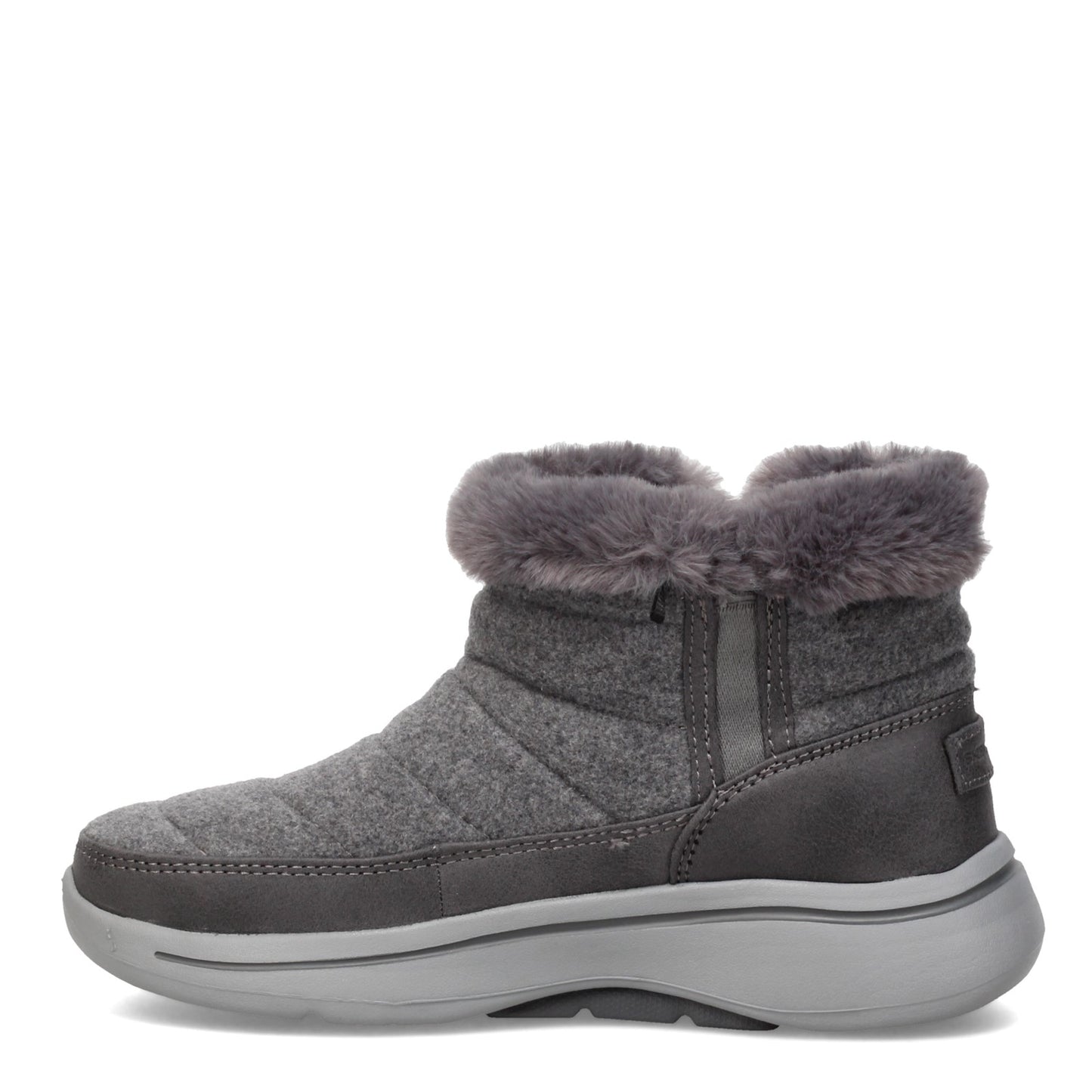 Peltz Shoes  Women's Skechers GO WALK Arch Fit - Winter Boot CHARCOAL 144403-CHAR