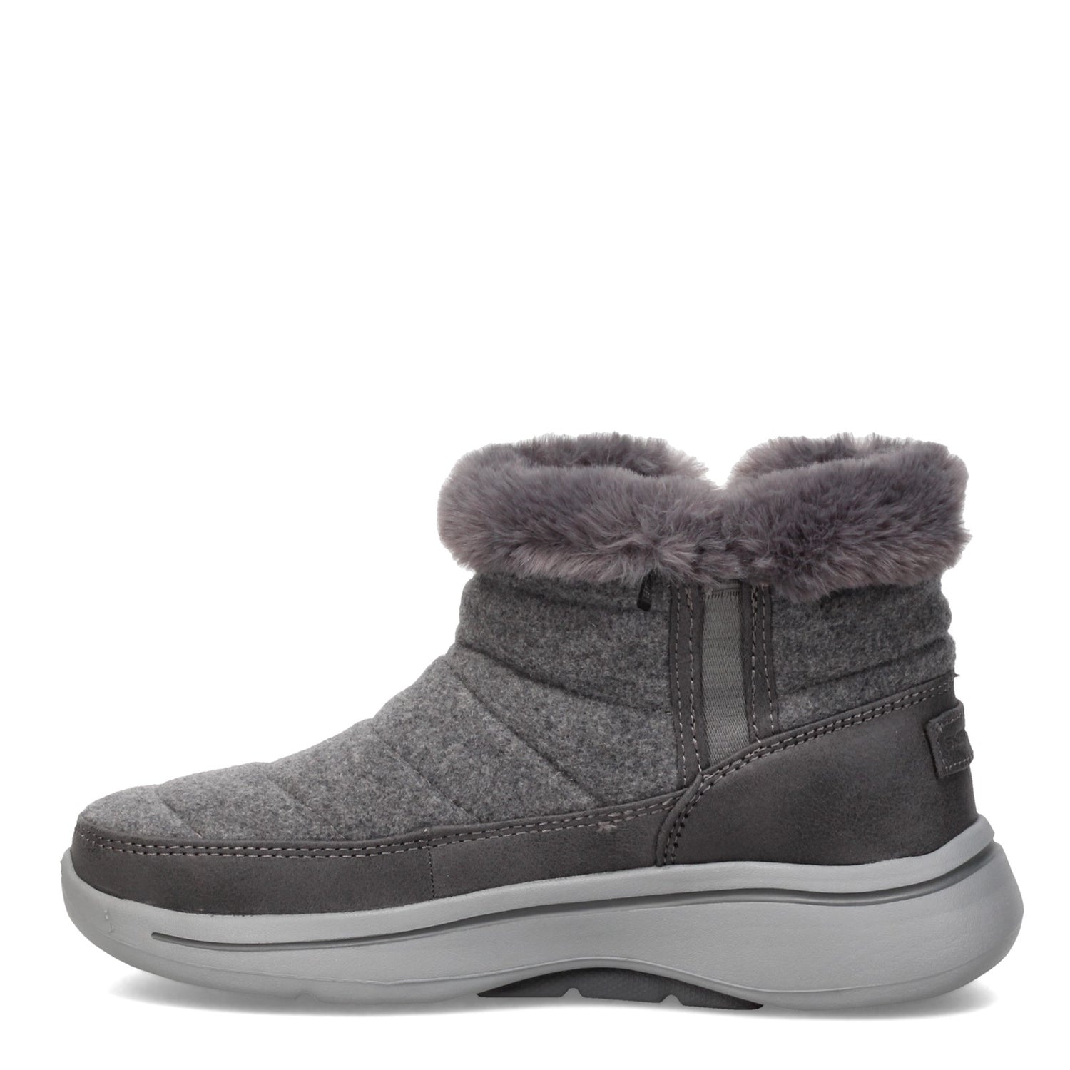 Peltz Shoes  Women's Skechers GO WALK Arch Fit - Winter Boot CHARCOAL 144403-CHAR