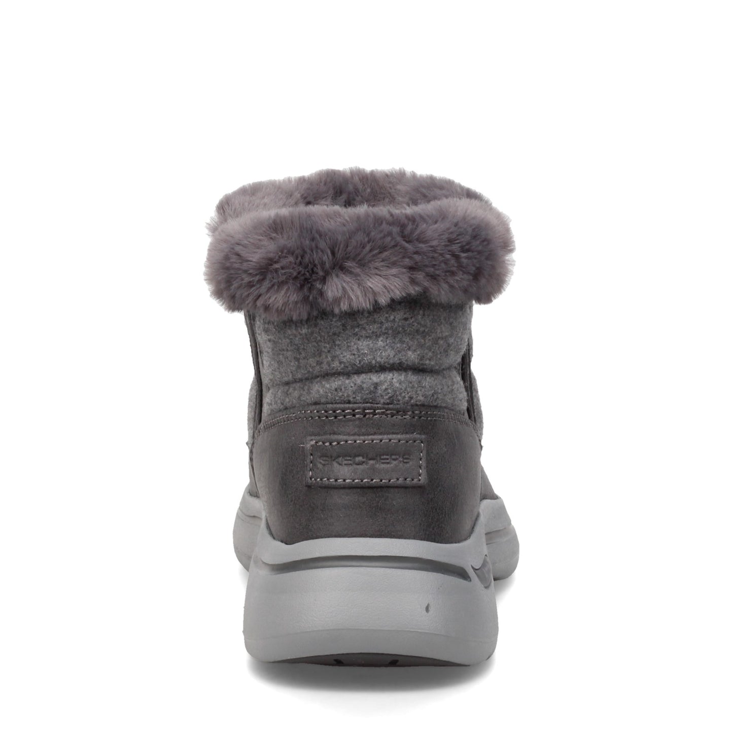Peltz Shoes  Women's Skechers GO WALK Arch Fit - Winter Boot CHARCOAL 144403-CHAR