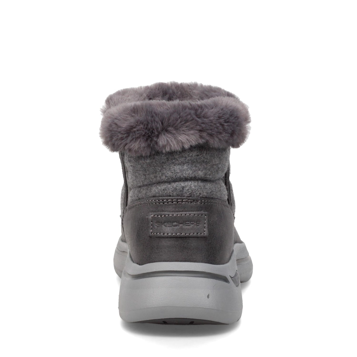 Peltz Shoes  Women's Skechers GO WALK Arch Fit - Winter Boot CHARCOAL 144403-CHAR