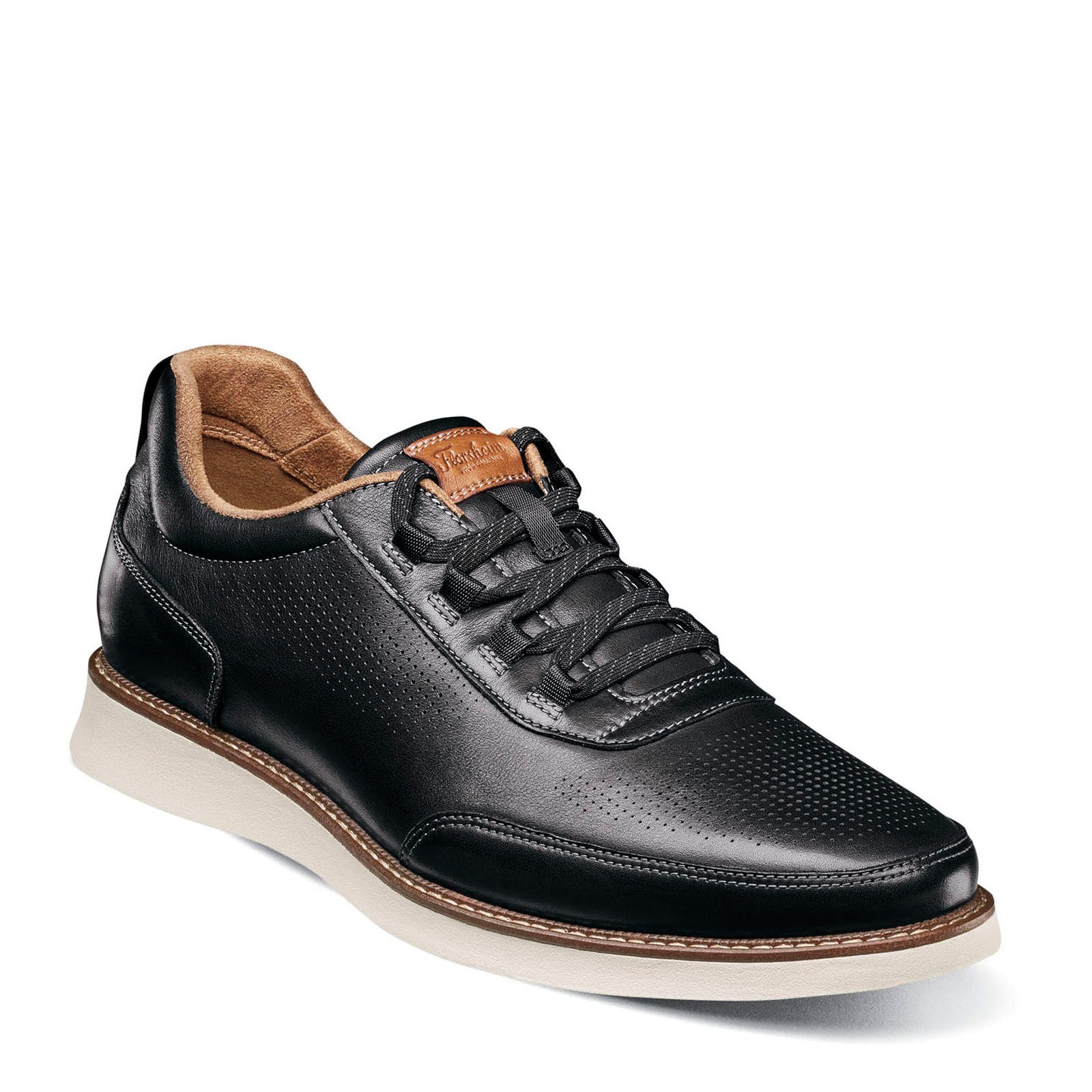 Florsheim Launch Elastic Lace Slip-On 8 Men's Black-White