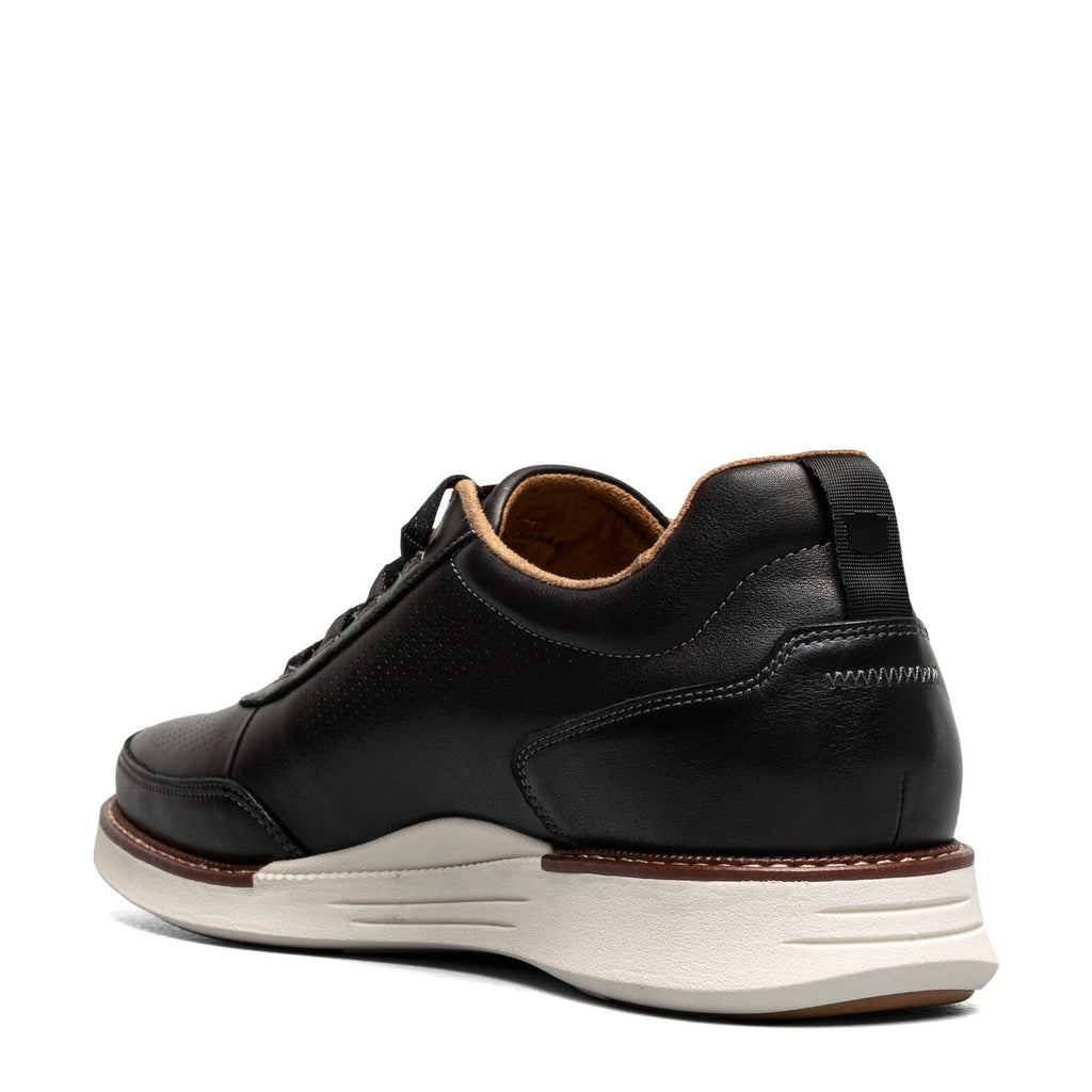 Men's Florsheim Launch Elastic Lace Oxford Black/Cognac Smooth w/White So 14446-009
