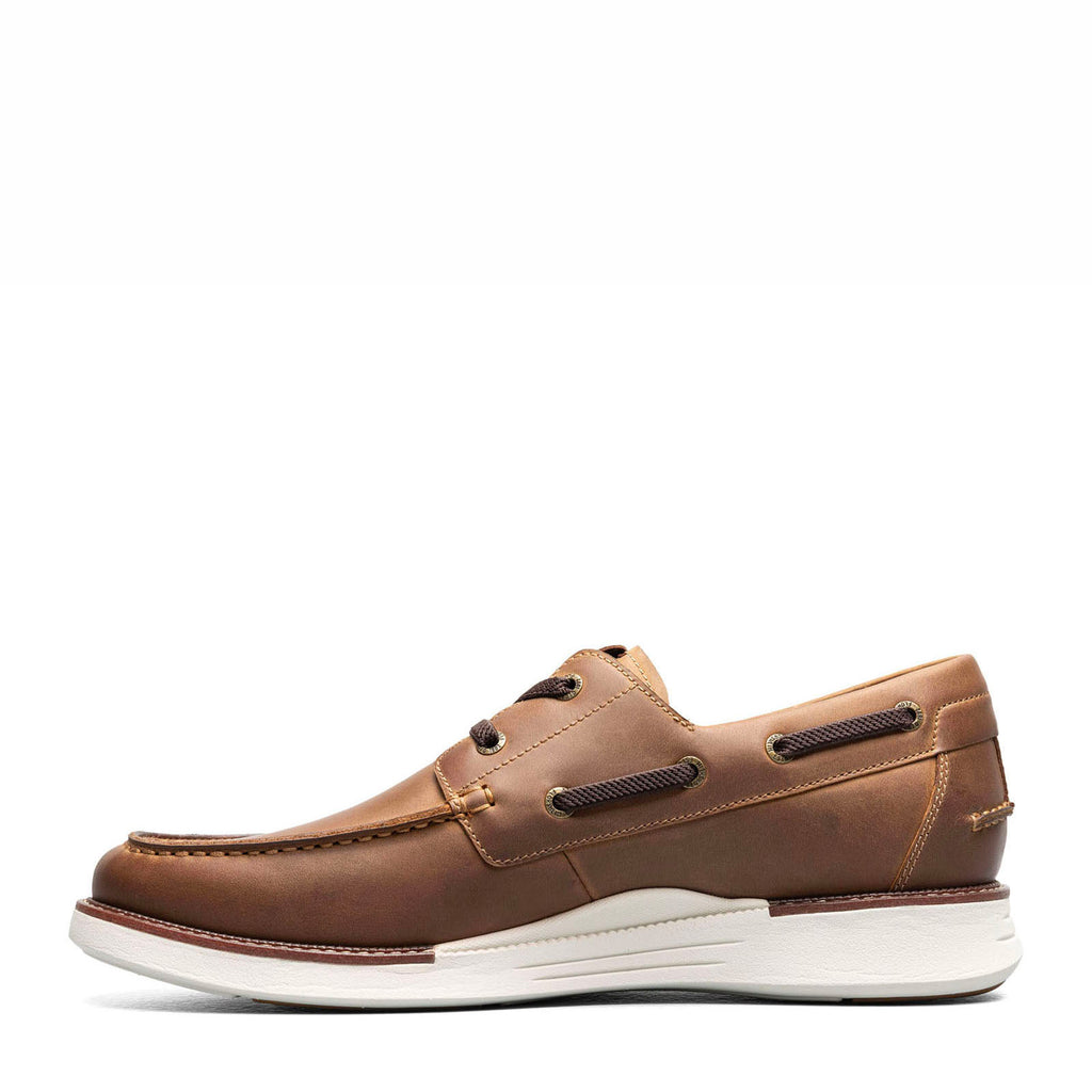 Men's Florsheim Launch Moc Toe Boat Shoe BROWN CRAZYHORSE 14458-215