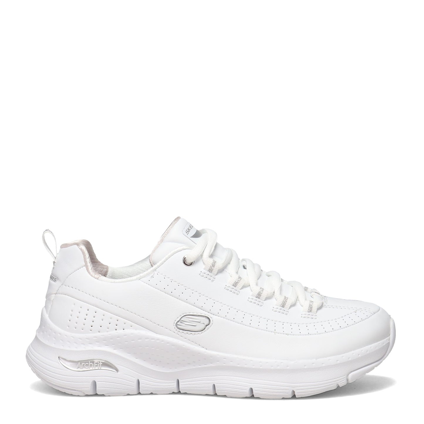 Peltz Shoes  Women's Skechers Arch Fit - Citi Drive Sneaker - Wide Width WHITE 149146W-WSL