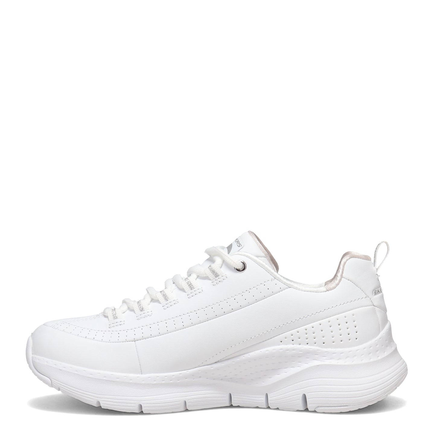 Peltz Shoes  Women's Skechers Arch Fit - Citi Drive Sneaker - Wide Width WHITE 149146W-WSL