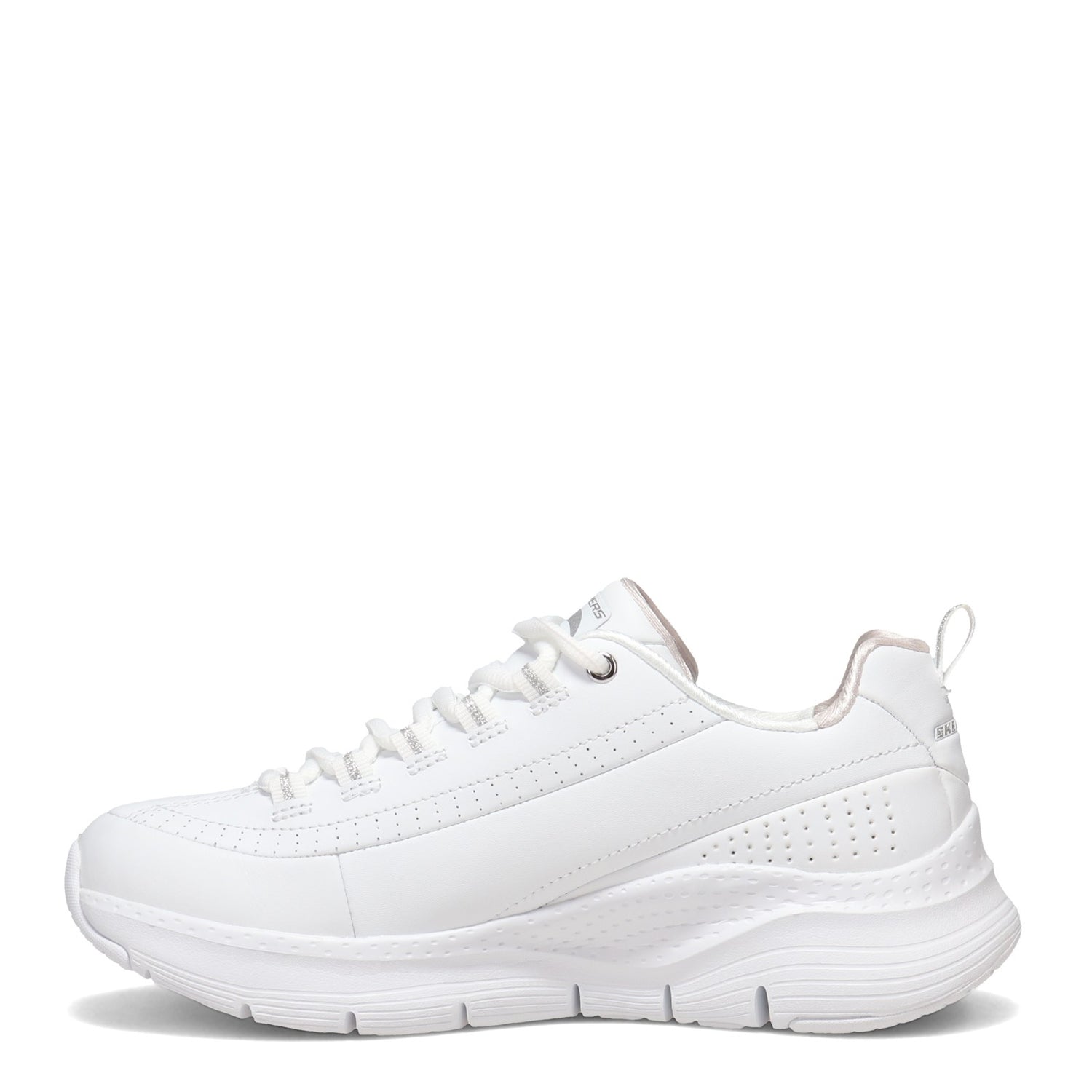 Peltz Shoes  Women's Skechers Arch Fit - Citi Drive Sneaker - Wide Width WHITE 149146W-WSL