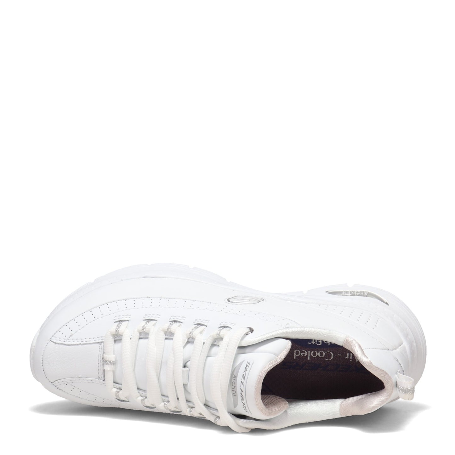 Peltz Shoes  Women's Skechers Arch Fit - Citi Drive Sneaker - Wide Width WHITE 149146W-WSL