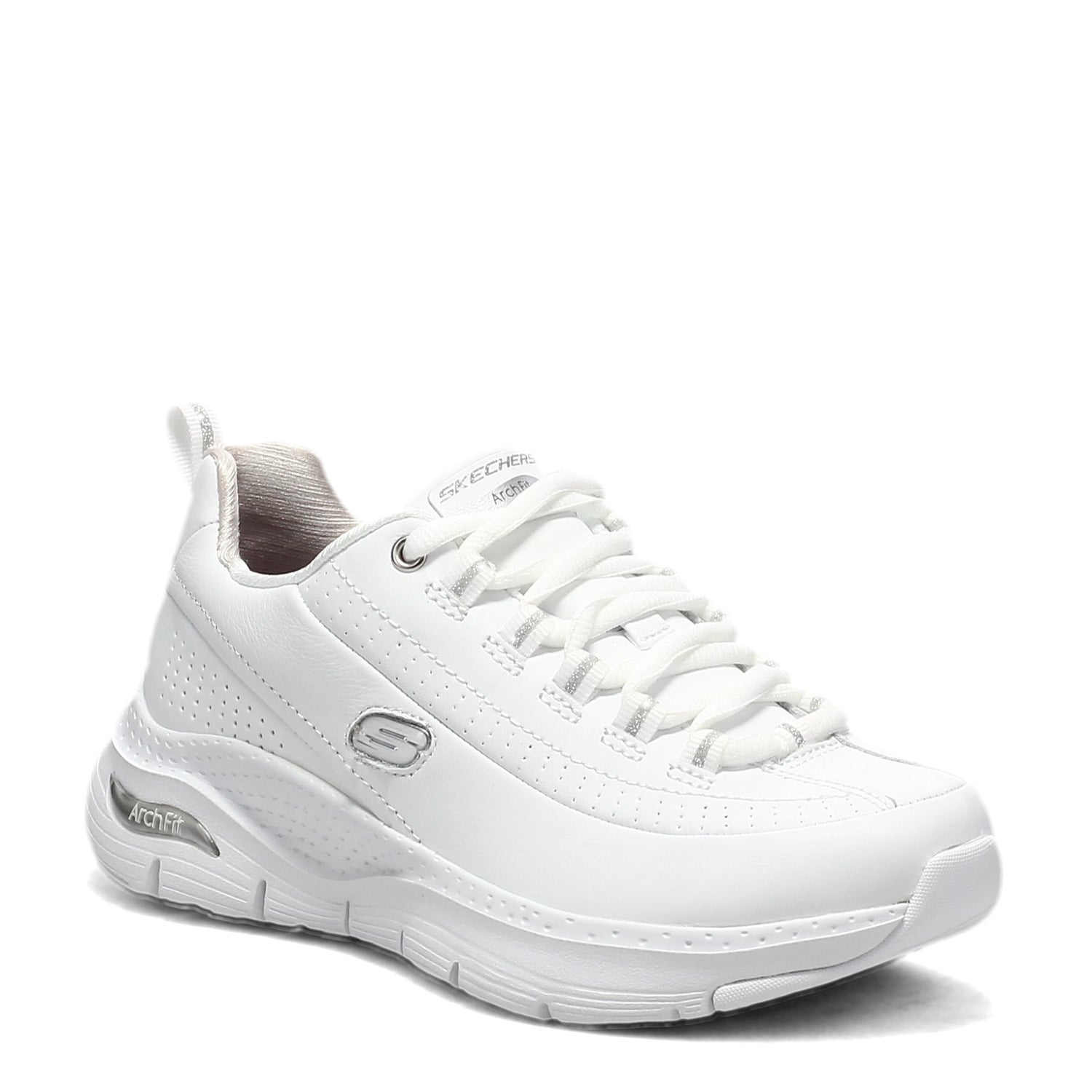 Peltz Shoes  Women's Skechers Arch Fit - Citi Drive Sneaker WHITE 149146-WSL