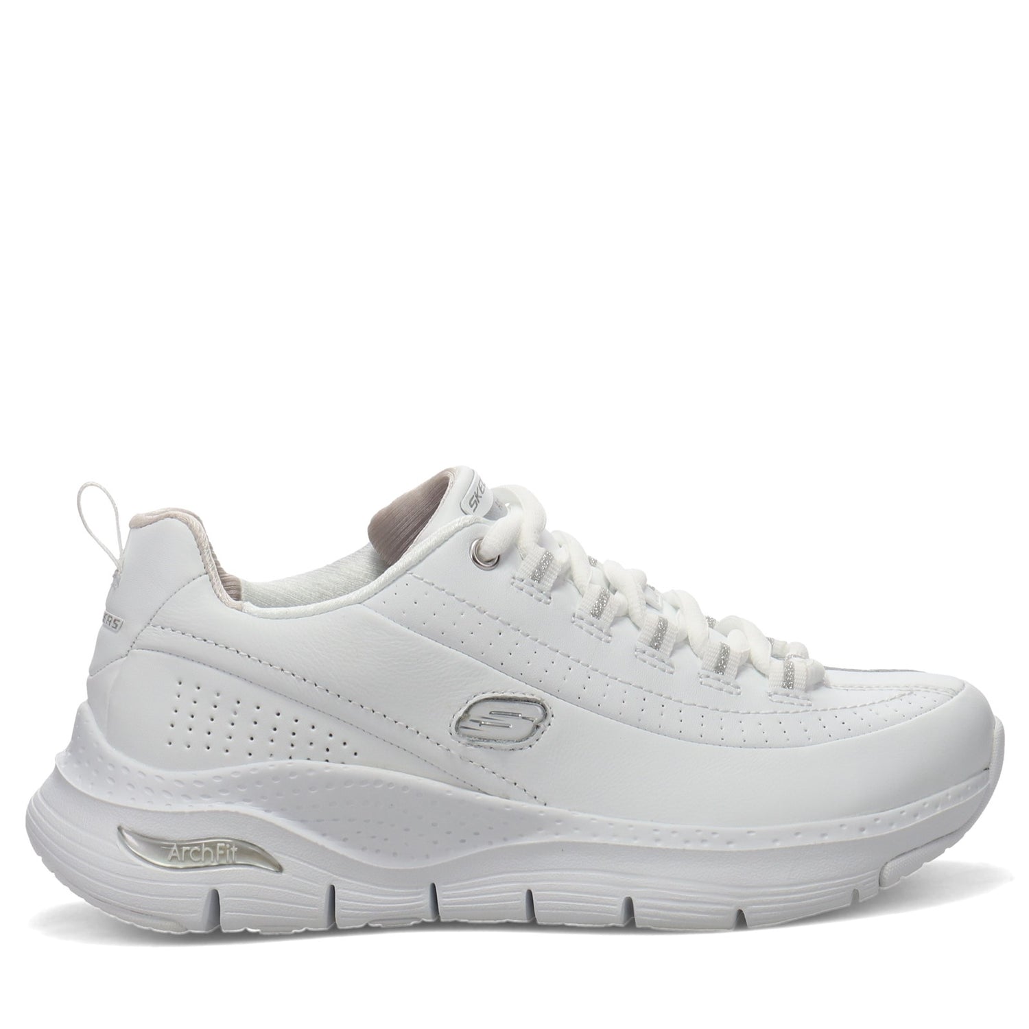 Peltz Shoes  Women's Skechers Arch Fit - Citi Drive Sneaker WHITE 149146-WSL