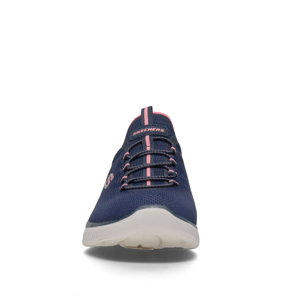 Women's Skechers Summits - Cool Classic Sneaker - Wide Width NAVY / PINK 149206W-NVPK