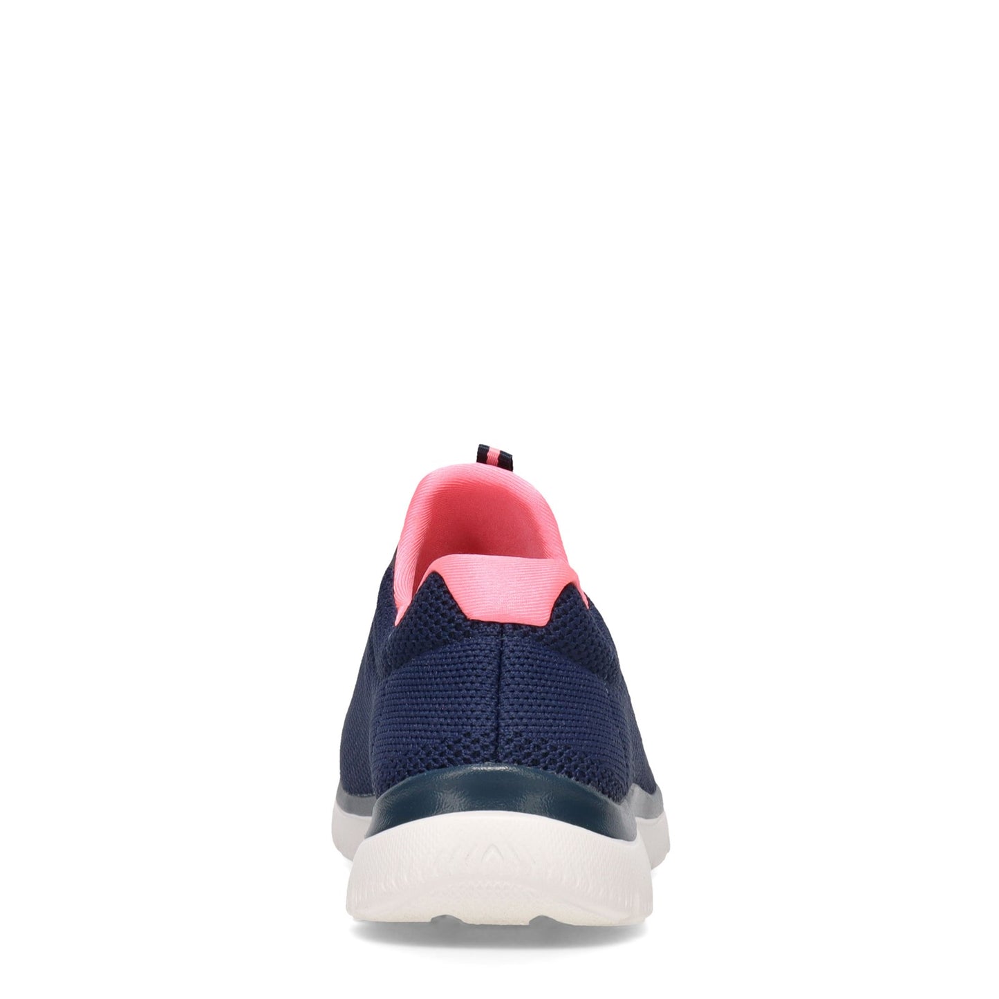 Peltz Shoes  Women's Skechers Summits - Cool Classic Sneaker - Wide Width NAVY / PINK 149206W-NVPK