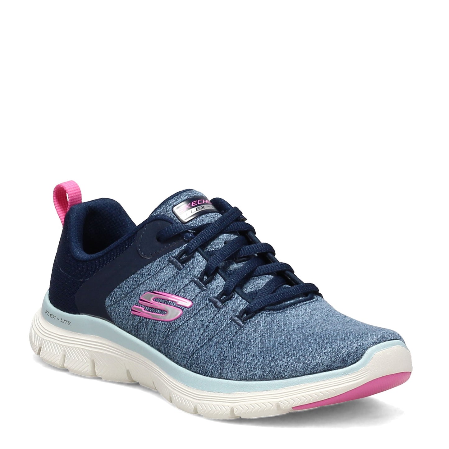 Peltz Shoes  Women's Skechers Flex Appeal 4.0 Sneaker NAVY 149307-NVBL