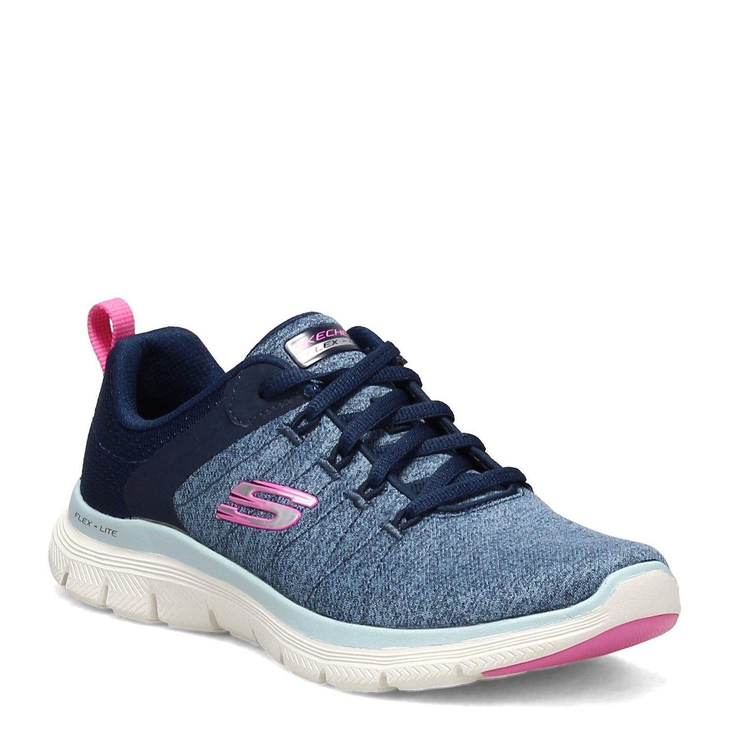 Peltz Shoes  Women's Skechers Flex Appeal 4.0 Sneaker NAVY 149307-NVBL