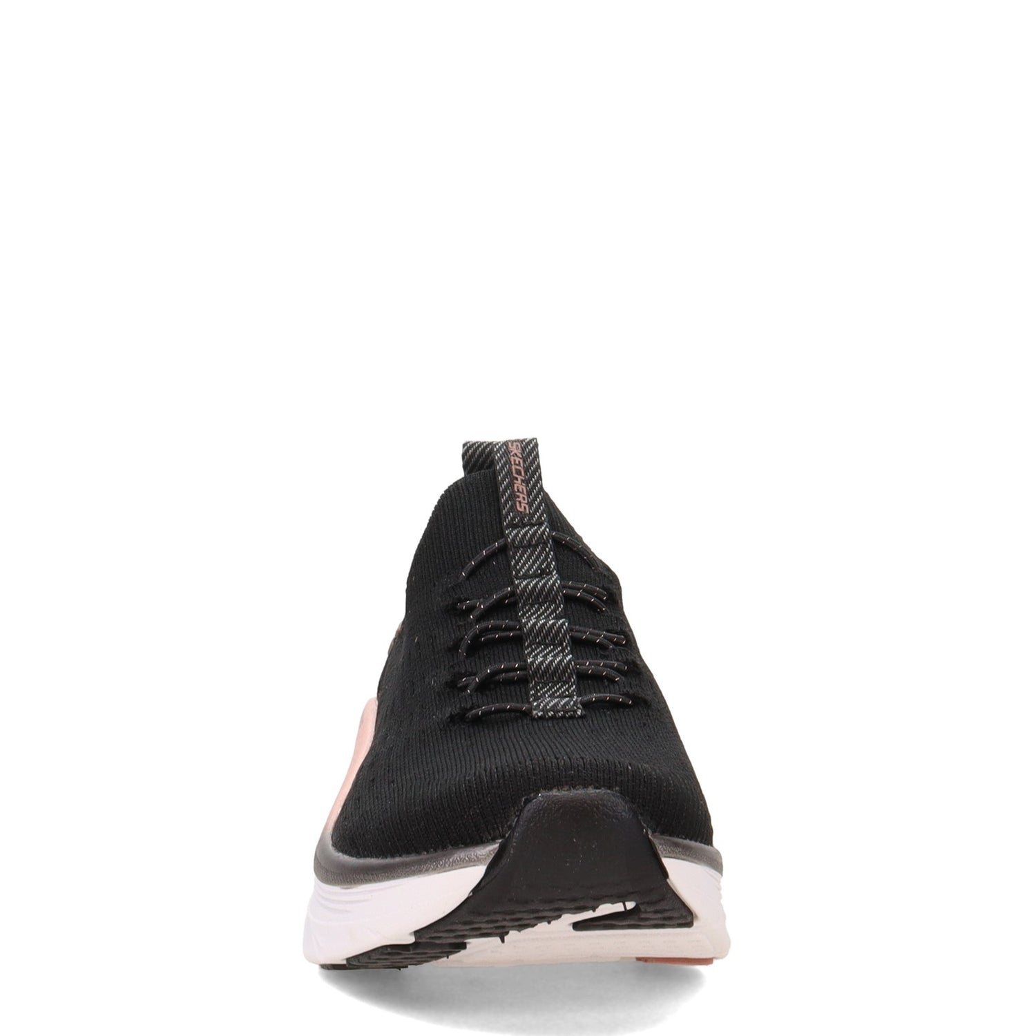 Peltz Shoes  Women's Skechers Relaxed Fit: D'Lux Walker - Let it Glow Walking Shoe BLACK ROSE 149366-BKRG