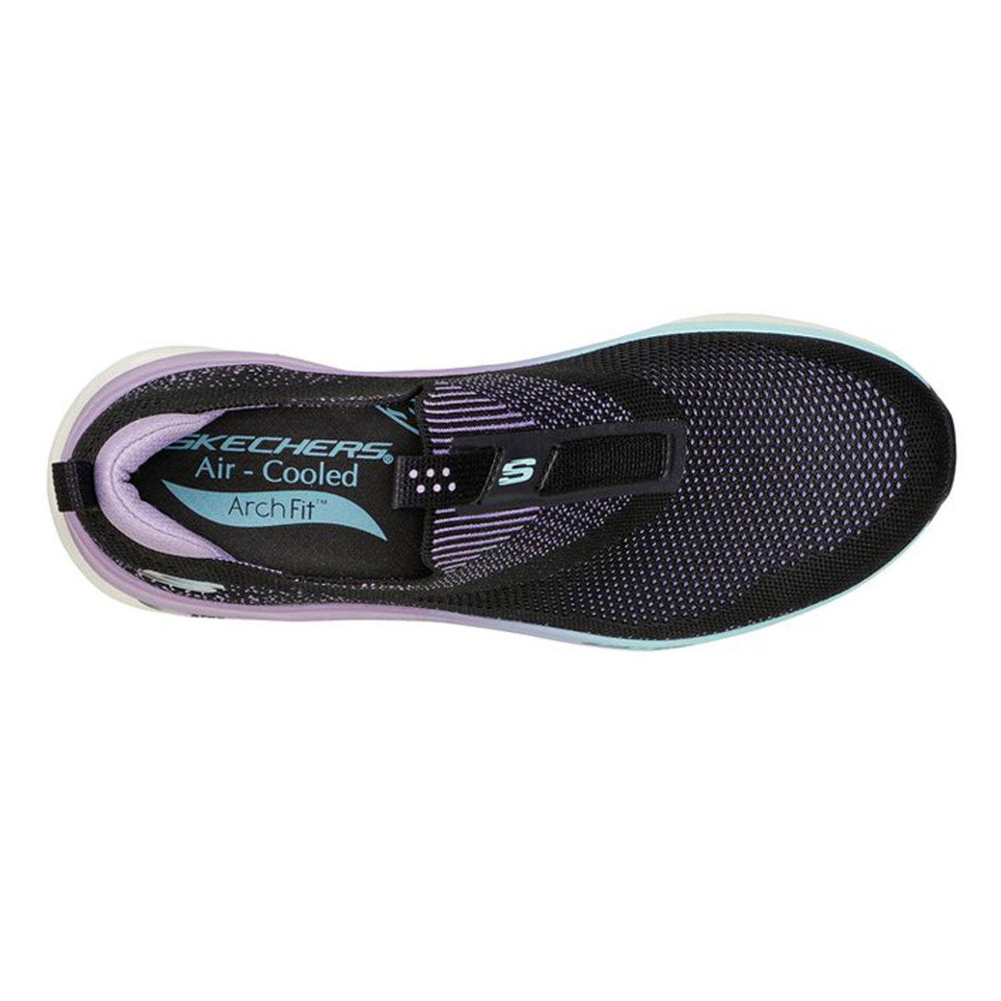 Peltz Shoes  Women's Skechers Arch Fit Glide-Step Sneaker BLACK MULTI 149387-BKMT