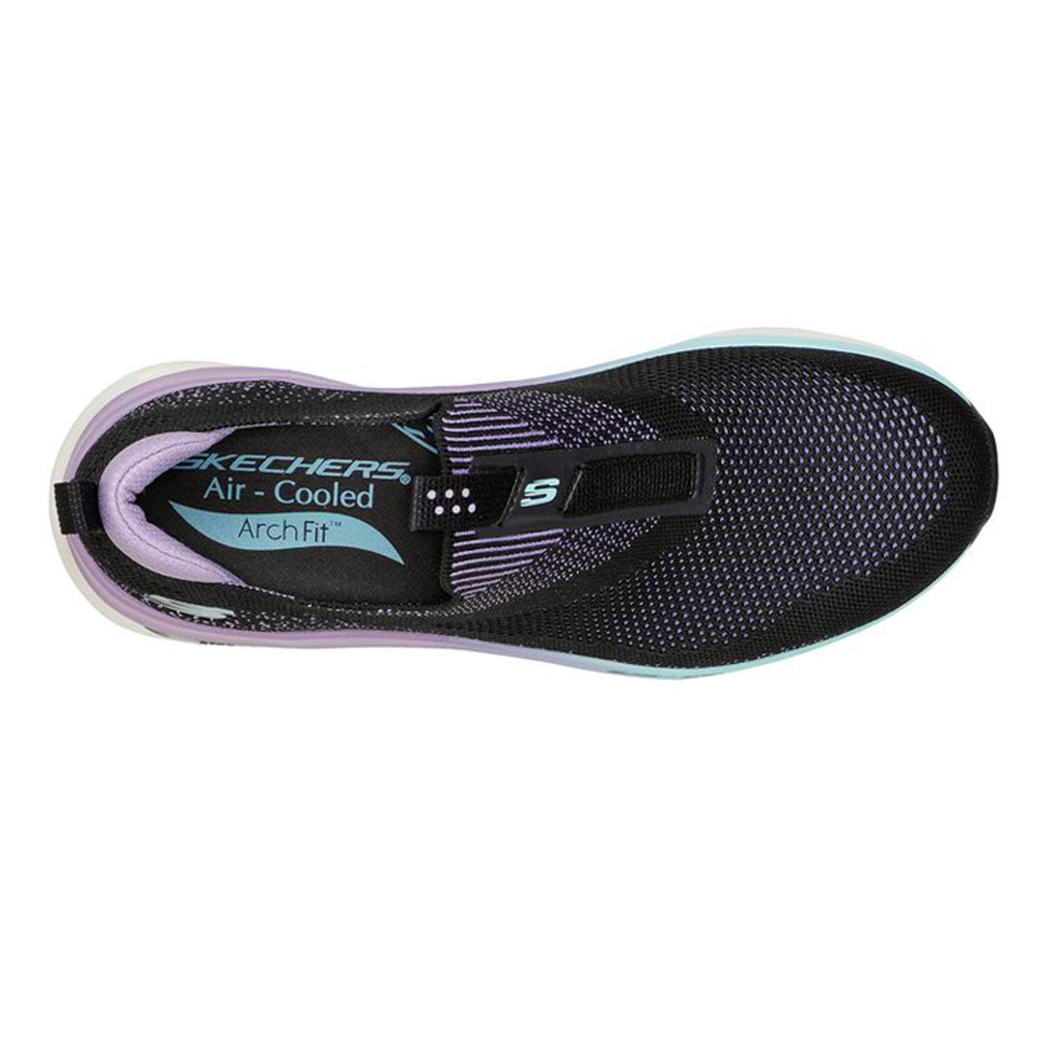 Peltz Shoes  Women's Skechers Arch Fit Glide-Step Sneaker BLACK MULTI 149387-BKMT